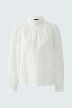 Load image into Gallery viewer, Oui Dainty Flower Embroidery White Blouse