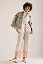 Load image into Gallery viewer, Damson Madder Leah Trousers - Apricot Business Stripe