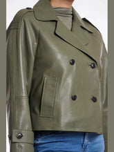 Load image into Gallery viewer, Rino & Pelle Lotte Leather Double Breasted Jacket