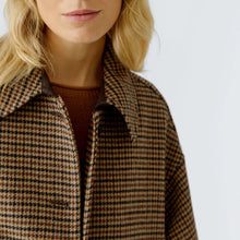 Load image into Gallery viewer, Oui Wool Woven Check Oversized Coat