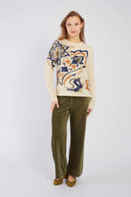 Load image into Gallery viewer, Derhy Adriana Bronze/Blue Flower Knit
