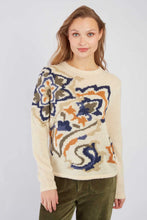 Load image into Gallery viewer, Derhy Adriana Bronze/Blue Flower Knit