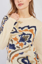 Load image into Gallery viewer, Derhy Adriana Bronze/Blue Flower Knit
