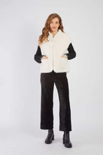 Load image into Gallery viewer, Derhy Reglisse Button Faux Fur Gilet