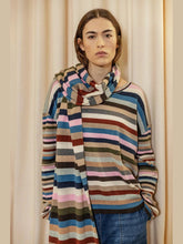 Load image into Gallery viewer, Project AJ117 Striped Large Knit Scarf
