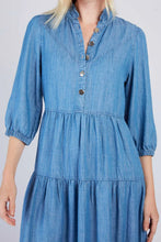 Load image into Gallery viewer, Derhy Carine Chambray Dress