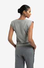 Load image into Gallery viewer, YAYA Knitted Gilet with Asymmetric Button