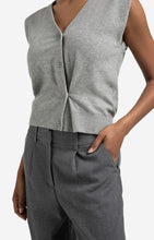 Load image into Gallery viewer, YAYA Knitted Gilet with Asymmetric Button