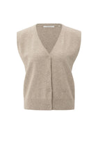 Load image into Gallery viewer, YAYA Knitted Gilet with Asymmetric Button