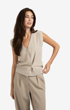 Load image into Gallery viewer, YAYA Knitted Gilet with Asymmetric Button