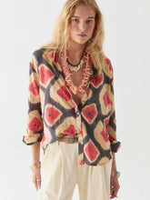 Load image into Gallery viewer, Maison Hotel Rusty Tie Dye Blouse
