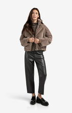 Load image into Gallery viewer, YAYA Short Teddy Jacket with Padded Sleeves