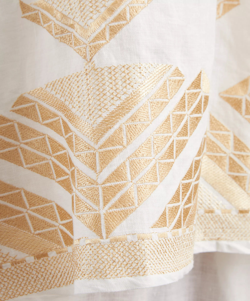 Greek Archaic Kori Pyramids Linen Shirt