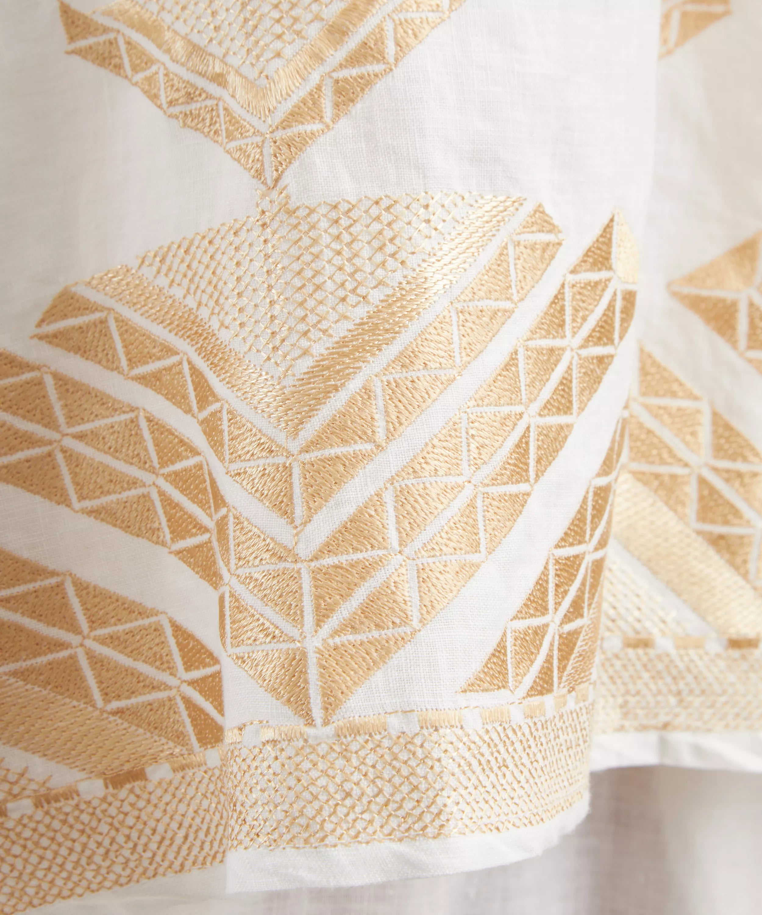 Greek Archaic Kori Pyramids Linen Shirt