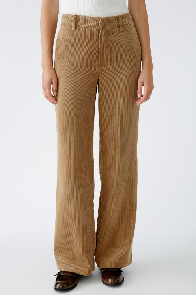 Oui Straight Soft Cord Trousers