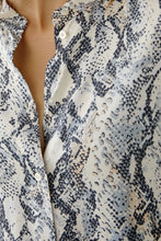 Load image into Gallery viewer, Oui Allover Snake Print Blouse
