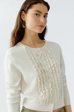Load image into Gallery viewer, Oui Ruffle Front Short Cardigan
