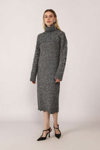 Load image into Gallery viewer, Dixie Layered Knit Roll Neck Dress
