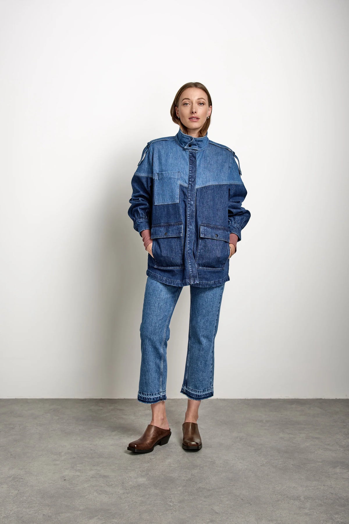 Seventy & Mochi Bowie Funnel neck Jacket