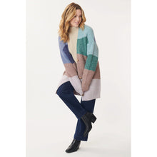 Load image into Gallery viewer, Derhy Laeticia Long Abstract Cardigan
