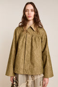 Damson Madder Mini Mercedes Reversible Coat With Lace