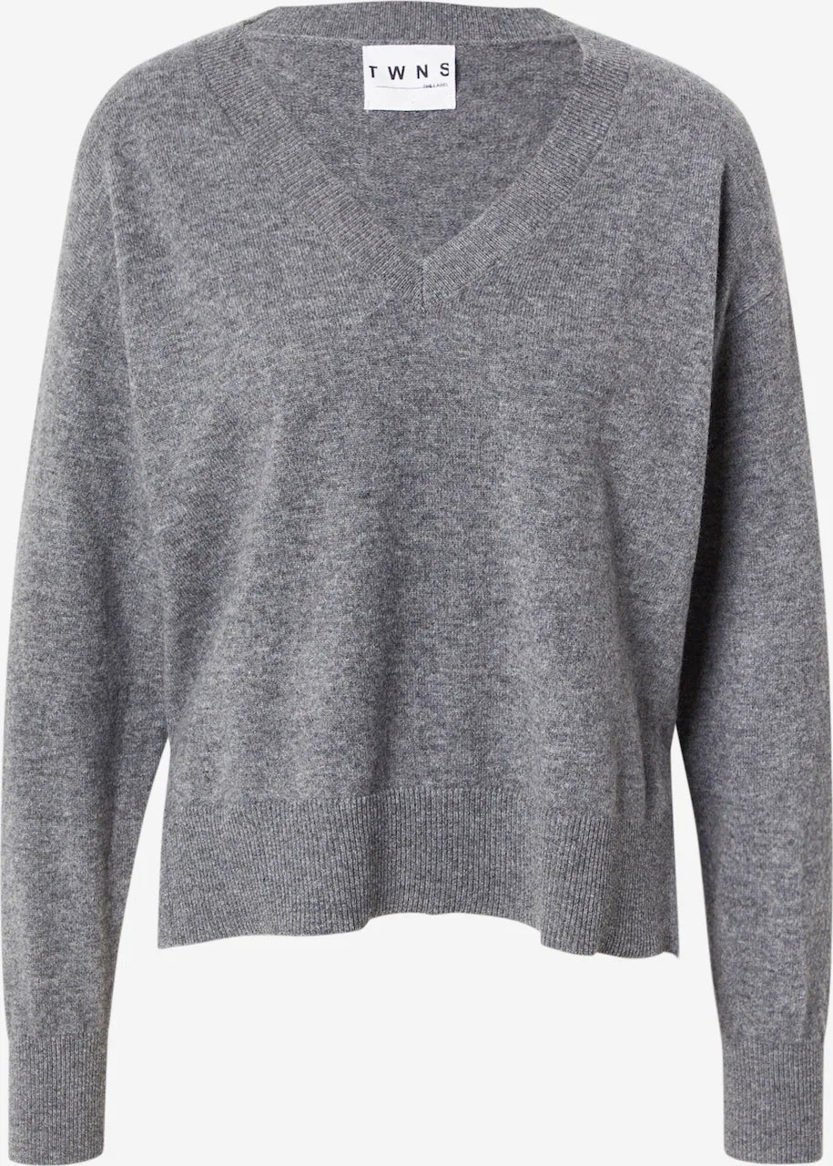 TWNS Boulder V Neck jumper with slits