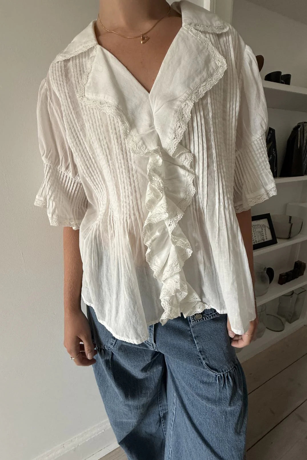 Project AJ117 Gail Cotton Collared Blouse