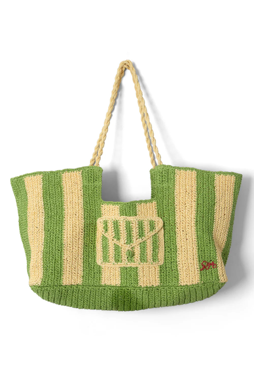 Damson Madder Orla Raffia Shopper Bag