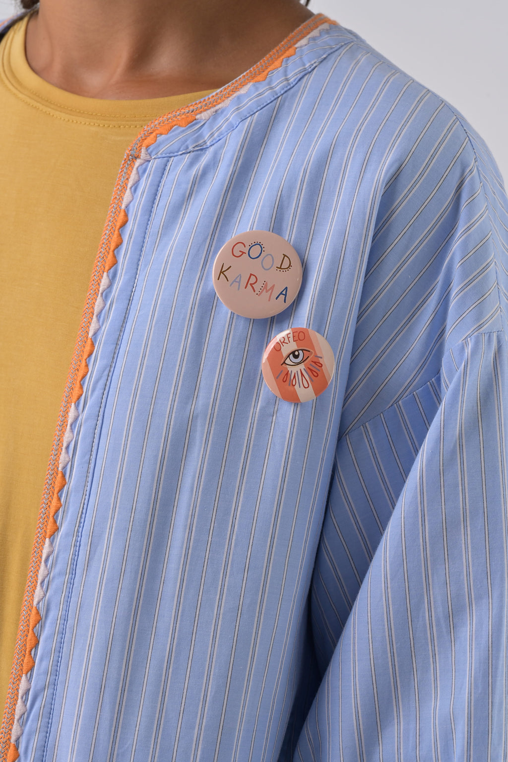 Orfeo Alyzia Striped Cotton Jacket