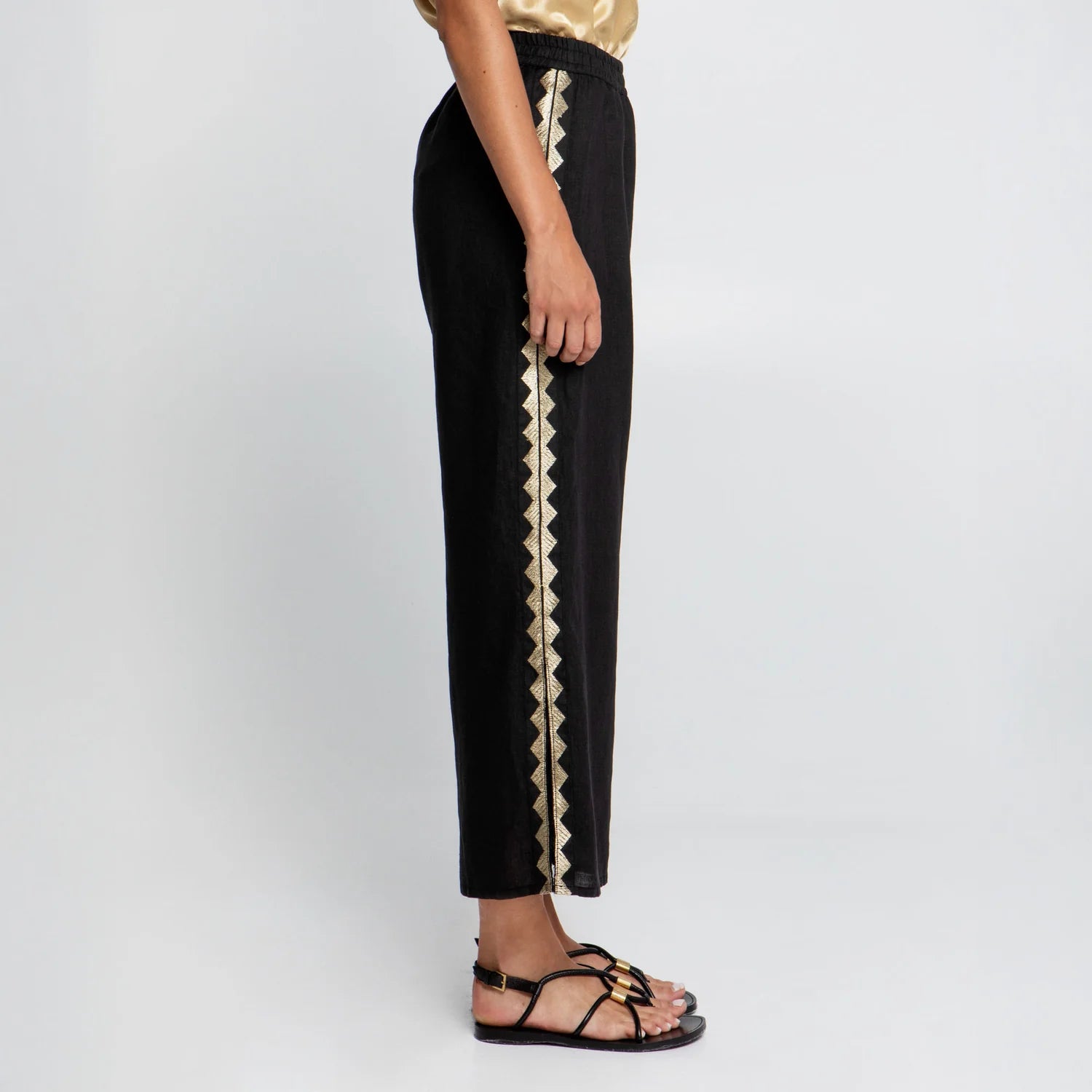 Greek Archaic Kori Gold Flaked Trousers