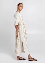 Load image into Gallery viewer, Greek Archaic Kori  Pixel Belt Long Dress
