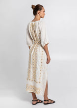 Load image into Gallery viewer, Greek Archaic Kori  Pixel Belt Long Dress
