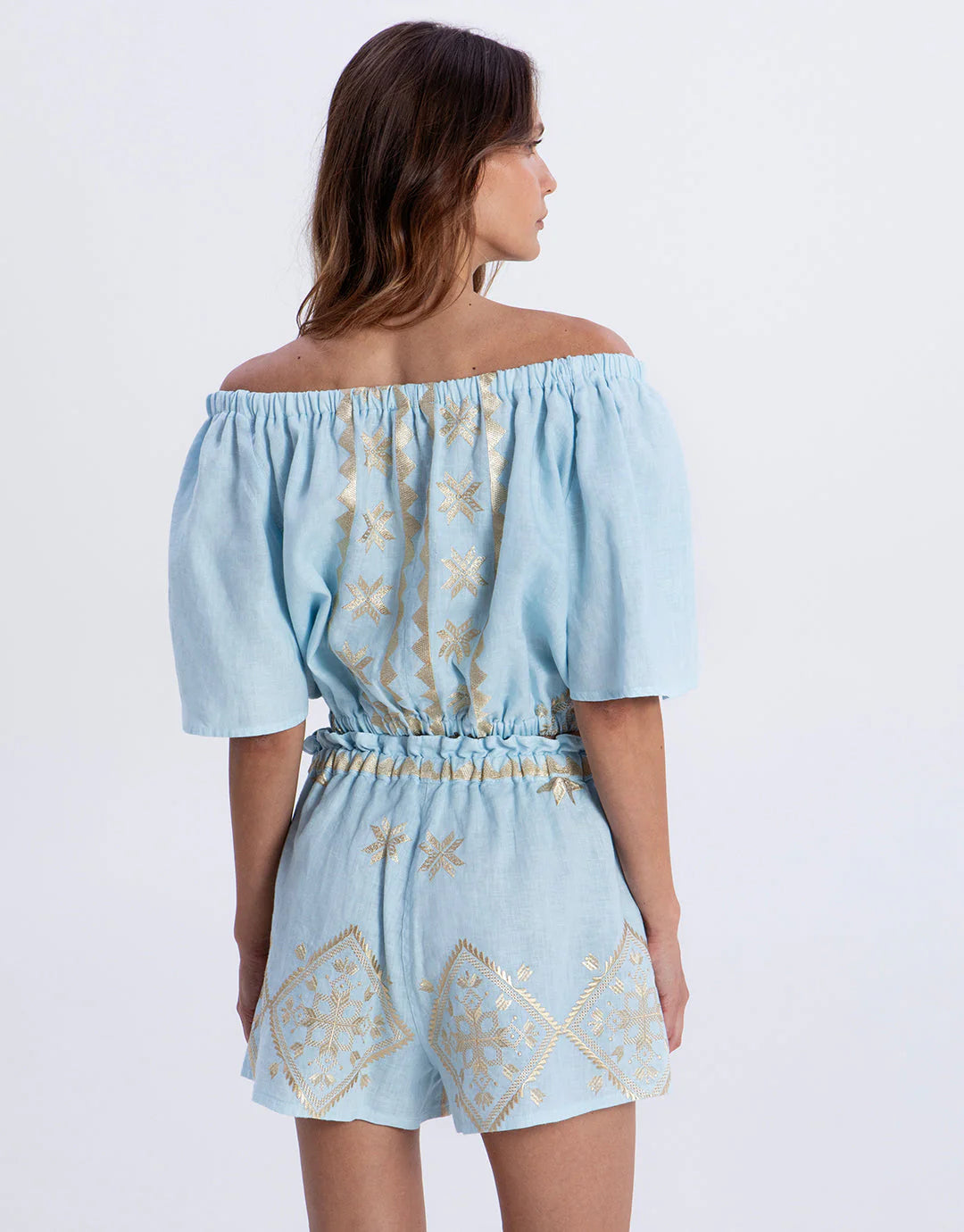 Greek Archaic Kori Lefkada Off shoulder Top