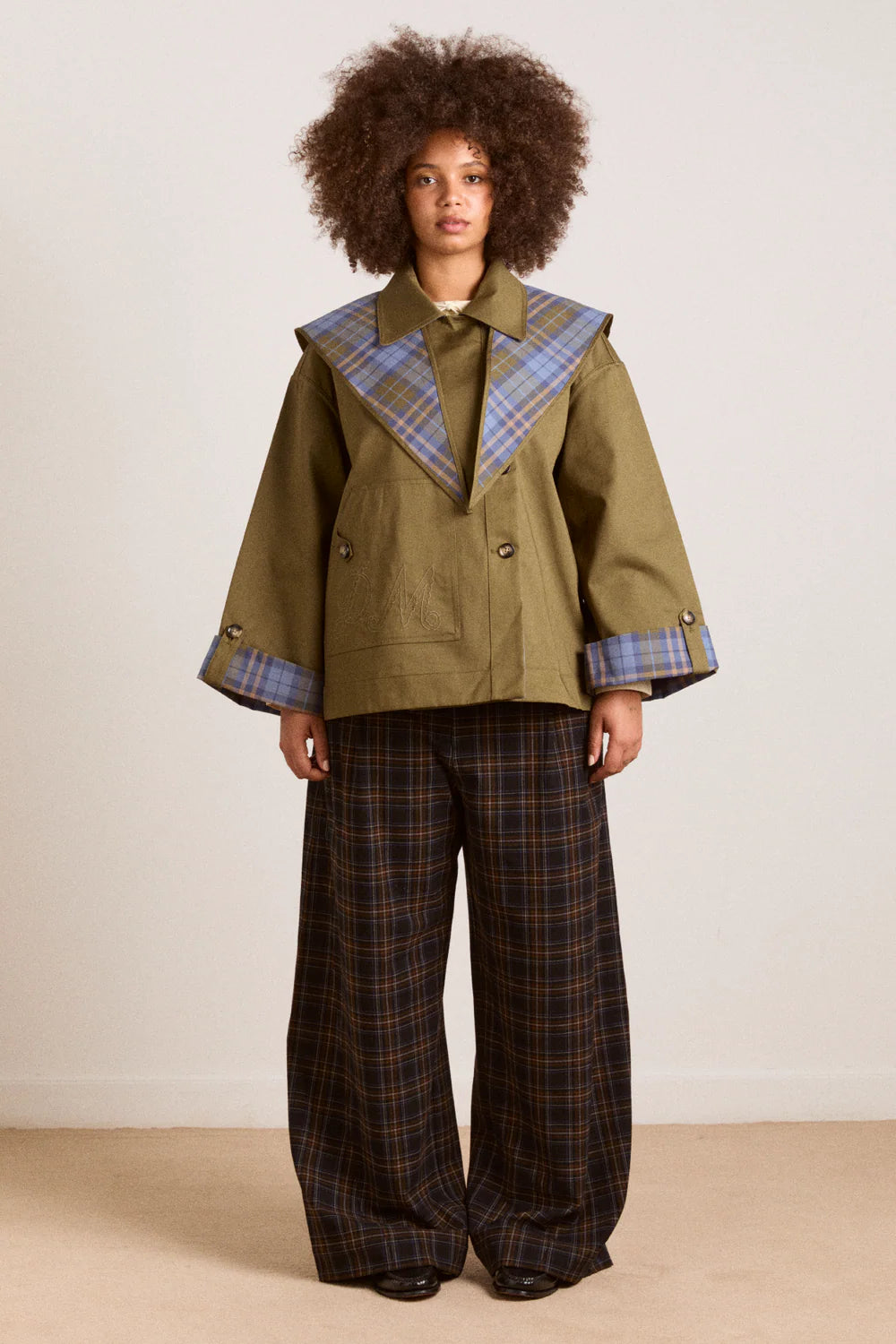 Damson Madder Jerry Reversible Crop Trench