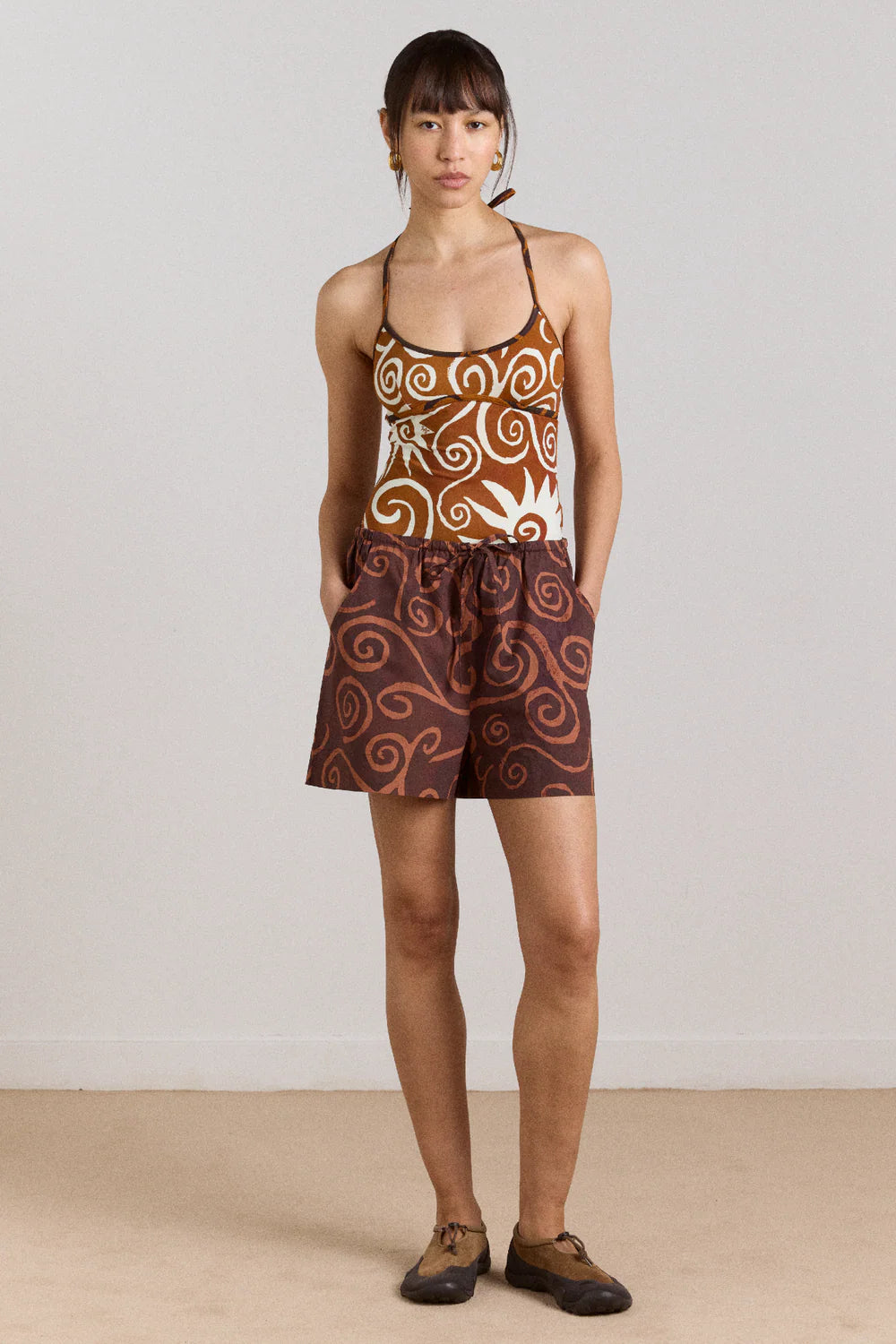 Damson Madder Della Reversible Swimsuit - Swirl