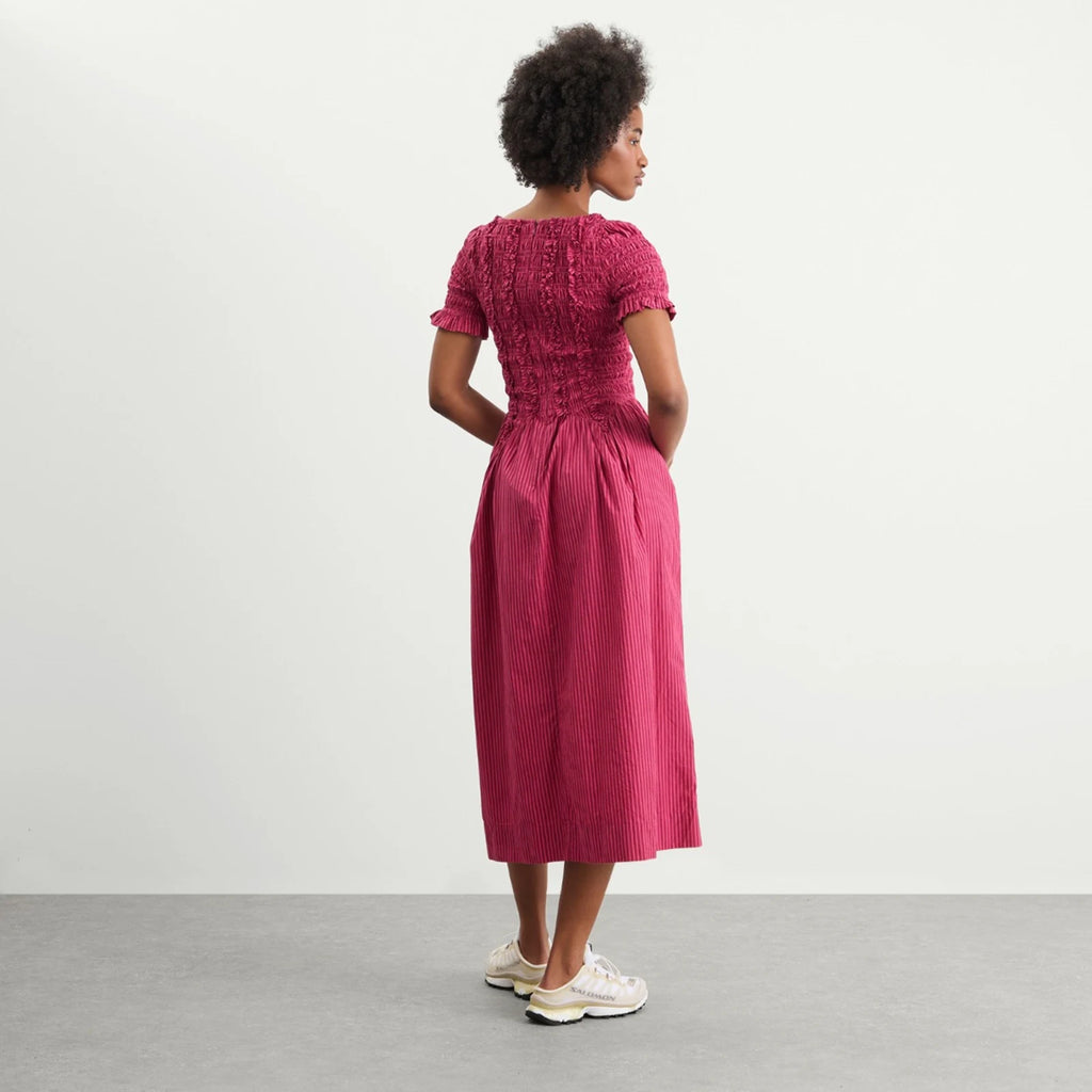 Damson Madder Raphaela Ruffle Midi Dress