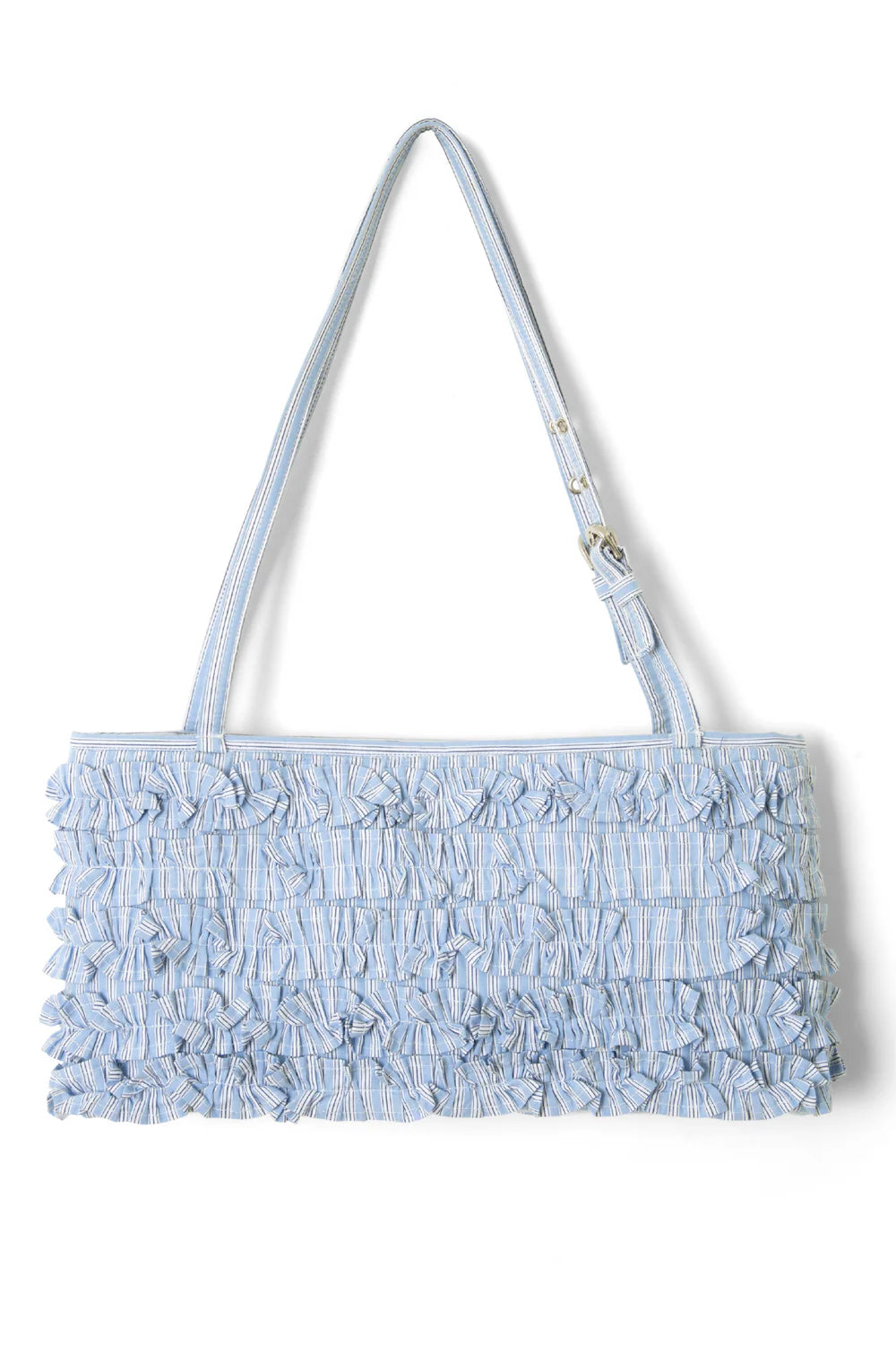 Damson Madder sophia Ruffle Baguette Bag