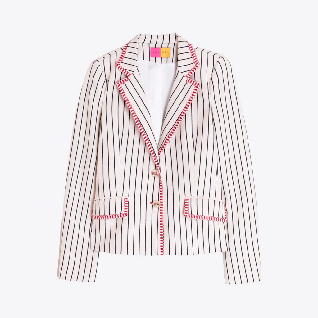 Vilagallo Nuria Striped Blazer