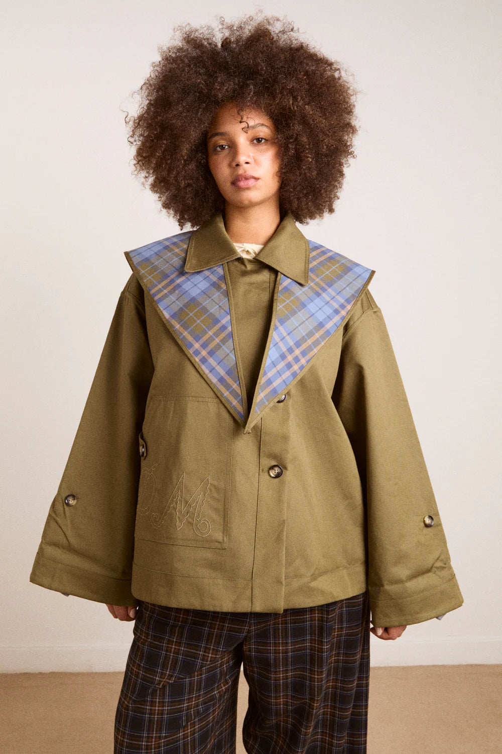 Damson Madder Jerry Reversible Crop Trench