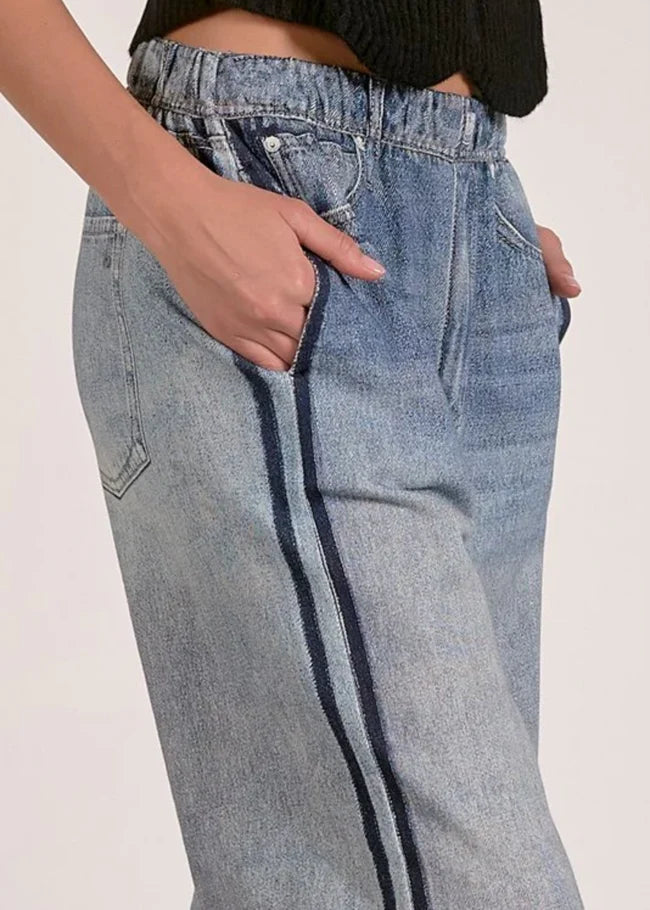 Elan Faux Printed Jeans