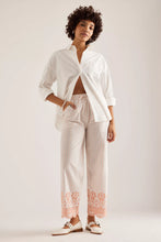 Load image into Gallery viewer, Damson Madder Leah Trousers - Apricot Business Stripe
