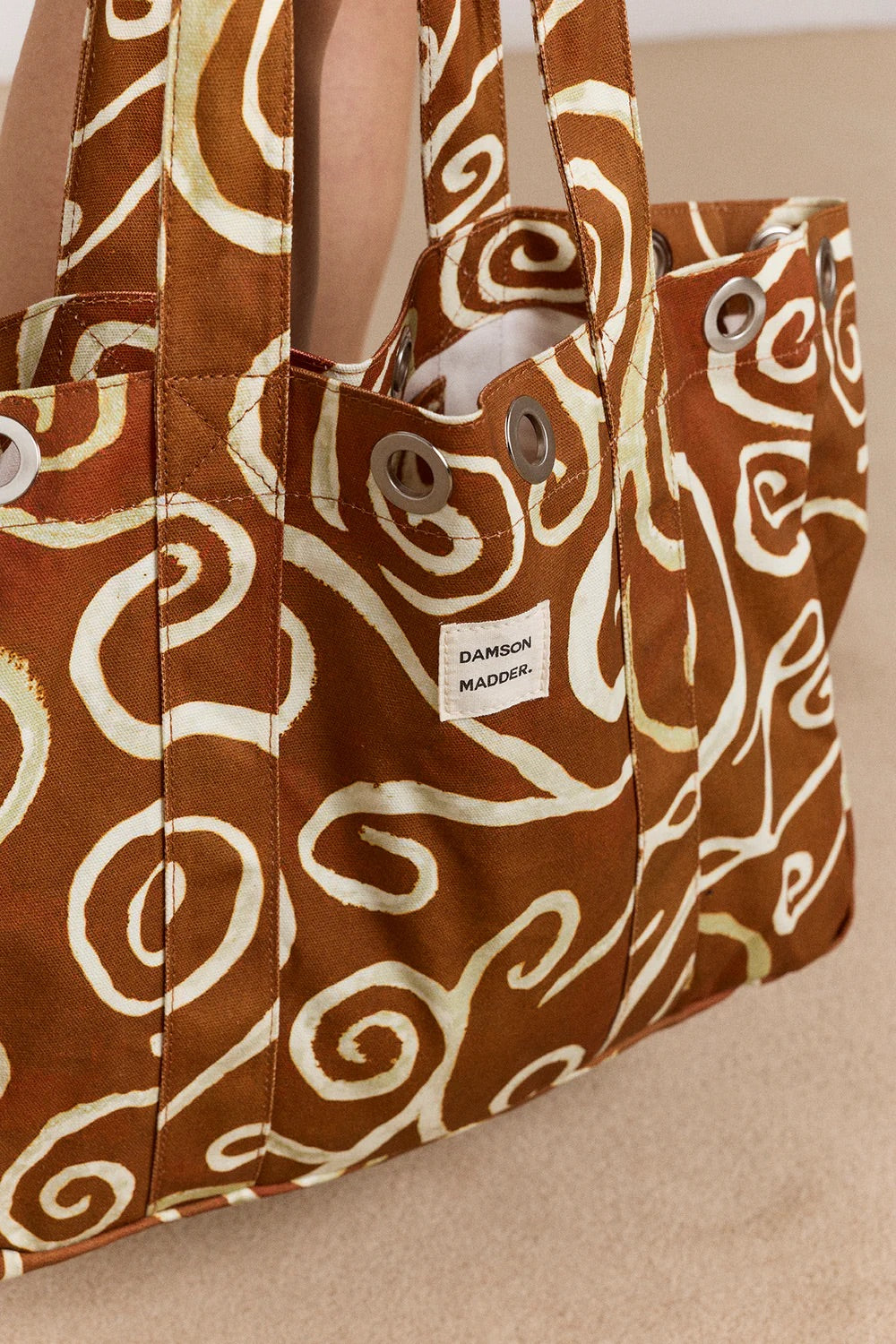 Damson Madder Swirl Canvas Tote