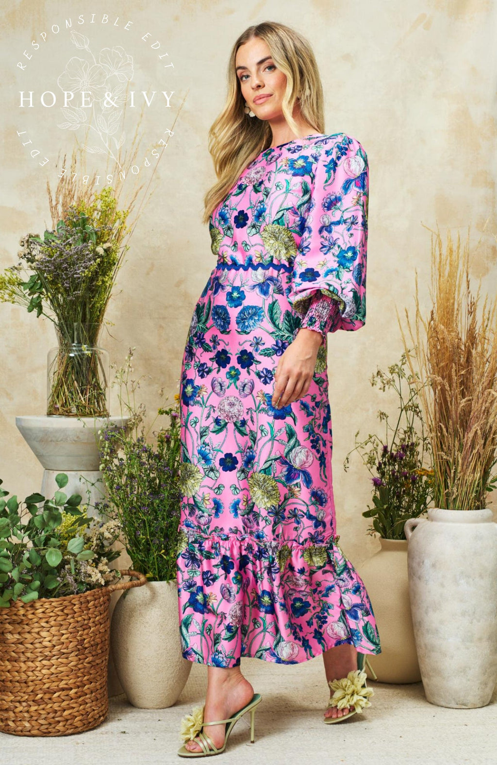 Hope & Ivy The Camellia Dress