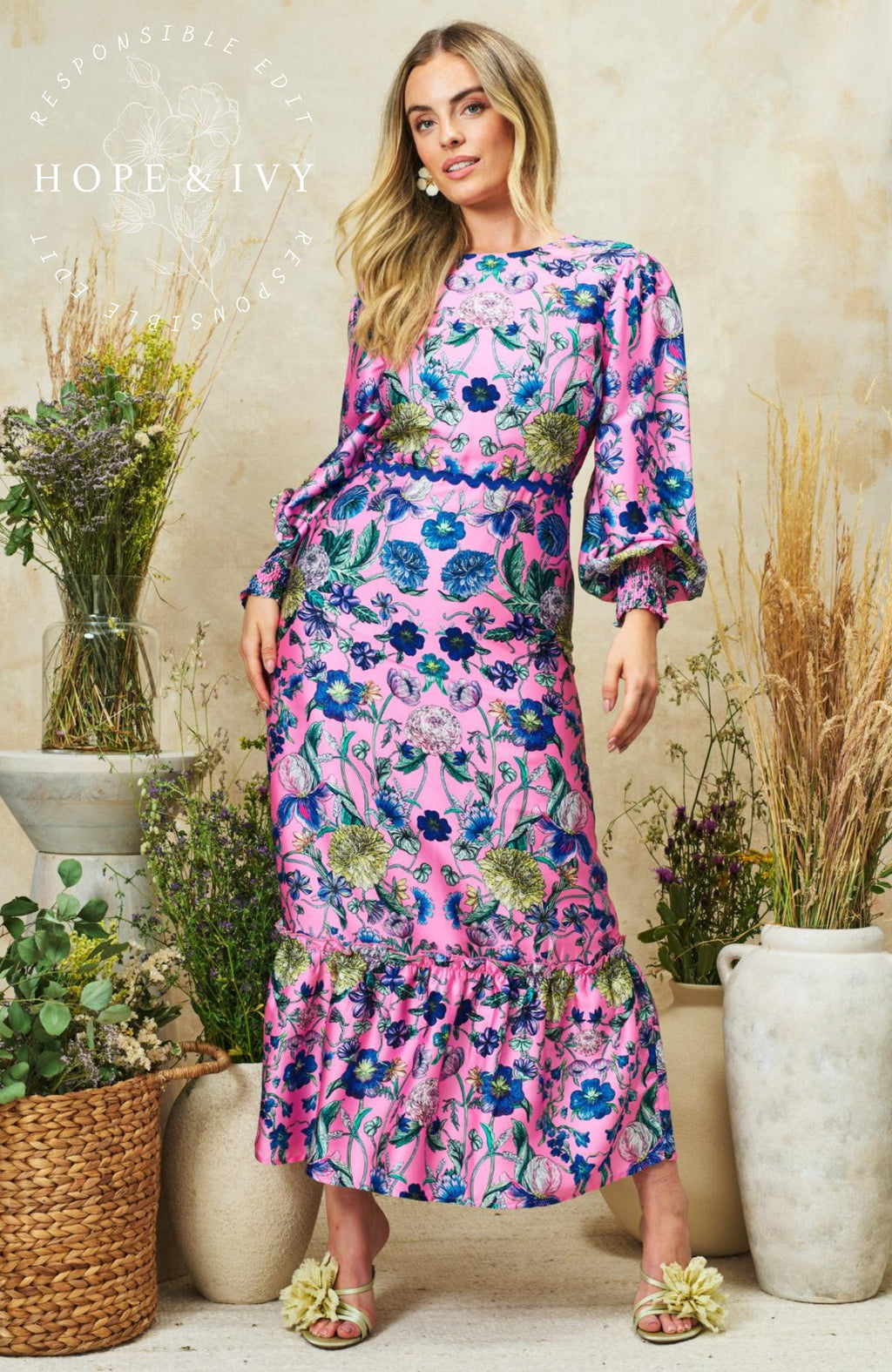 Hope & Ivy The Camellia Dress