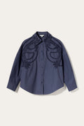 Noella Maisy Openwork Boxy Shirt