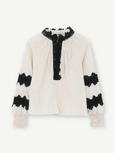 Load image into Gallery viewer, Gustav Annsofie Lace Collar Stripe Blouse
