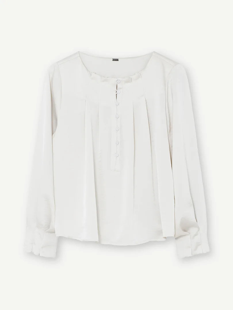 Gustav Lisette Pleated Neck Blouse