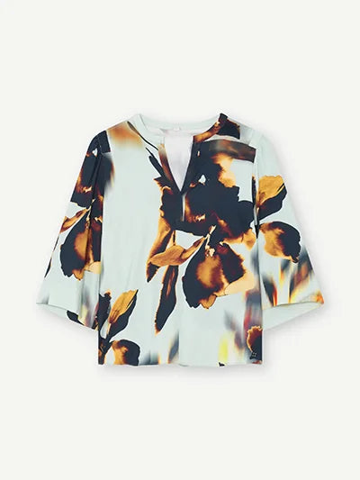 Gustav Wash Aqua Flower Neomi Blouse