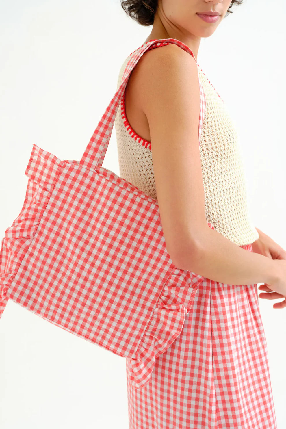 Compania Fantastica Gingham Bag