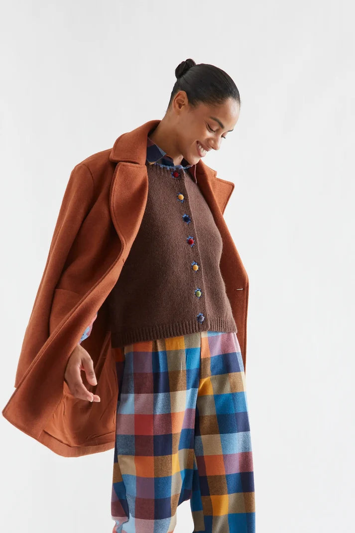 Compania Fantastica Velvet Button Sunshine Knit Vest